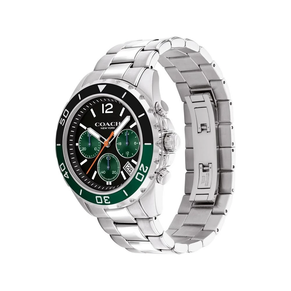 商品Coach|Men's Kent Stainless Steel Bracelet Watch 44mm,价格¥1831,第2张图片详细描述