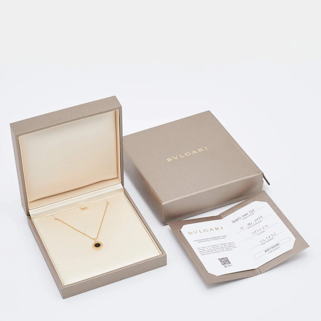 商品[二手商品] BVLGARI|Bvlgari Bvlgari Onyx 18k Yellow Gold Pendant Necklace,价格¥10146,第5张图片详细描述