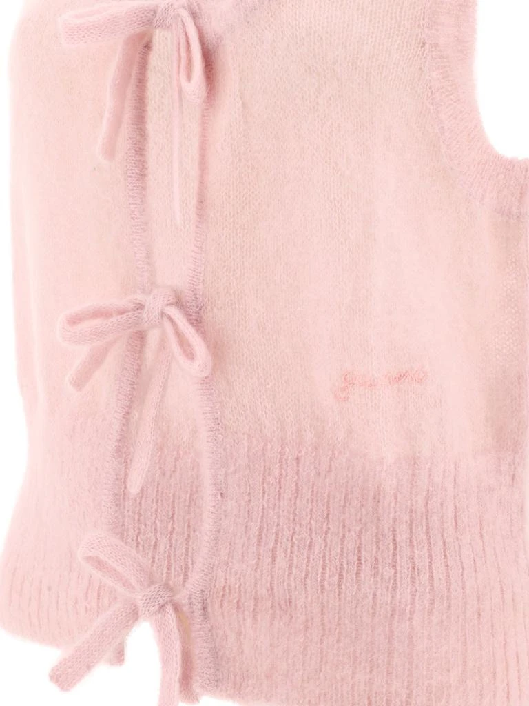 商品Ganni|Mohair Tie String Vest Knitwear Pink,价格¥1064,第3张图片详细描述