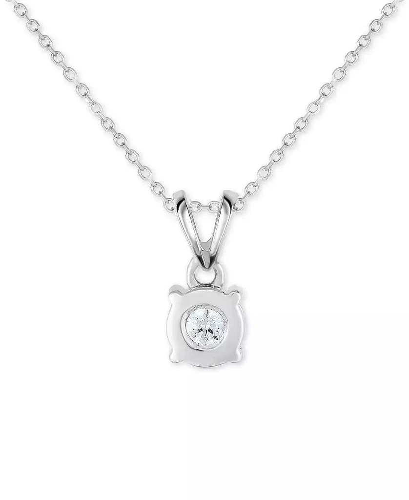 商品TruMiracle|Diamond 18" Pendant Necklace (1/2 ct. t.w.) in 14k White, Yellow, or Rose Gold,价格¥3737,第4张图片详细描述