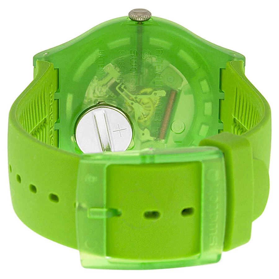 商品Swatch|Originals Green Lacquered Green Silicone Men's Watch SUOG103,价格¥501,第3张图片详细描述