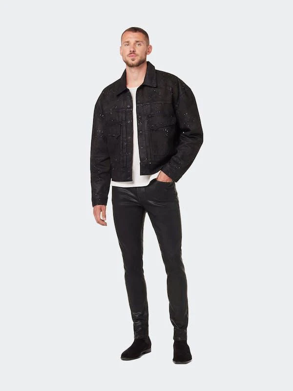 商品Hudson|Zack Skinny Jeans Black Wax,价格¥1926,第1张图片