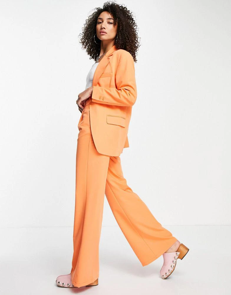 商品Bershka|Bershka oversized blazer co-ord set in orange,价格¥268,第3张图片详细描述