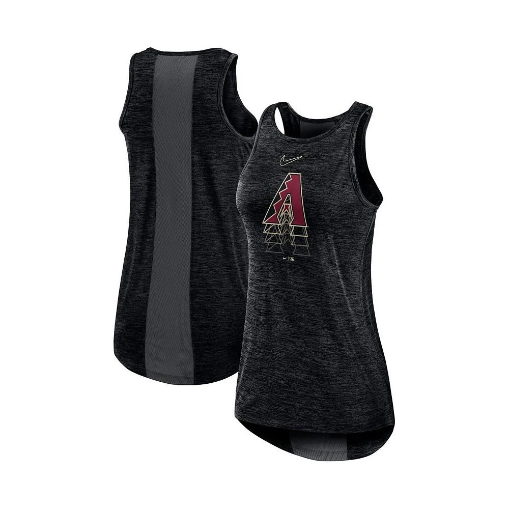 商品NIKE|Women's Black Arizona Diamondbacks Logo Fade High Neck Performance Tank Top,价格¥225,第1张图片