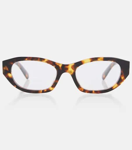 商品Miu Miu|Logo椭圆眼镜,价格¥3080,第1张图片