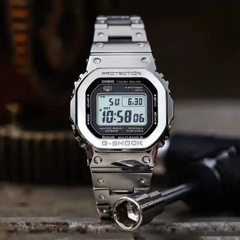 卡西欧（CASIO）G-SHOCK 潮流复古运动电子防水手表男 GMW-B5000D-1PR-银色-GMW-B5000D-1PR商品第4张图片规格展示