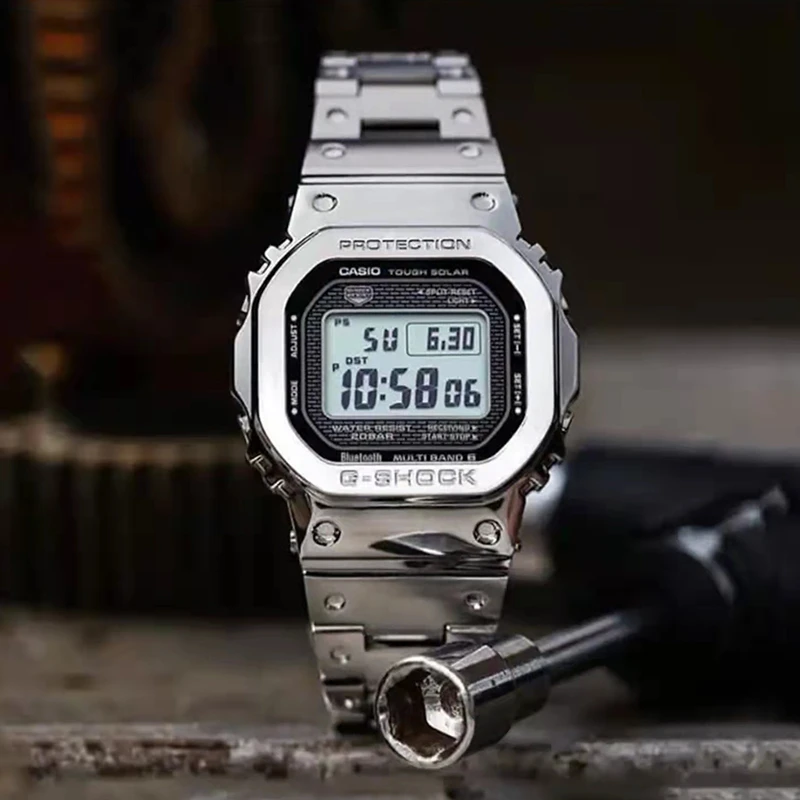 卡西欧（CASIO）G-SHOCK 潮流复古运动电子防水手表男 GMW-B5000D-1PR-银色-GMW-B5000D-1PR 商品