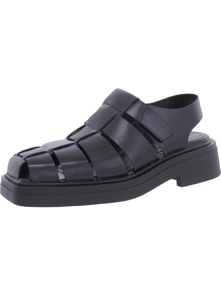 Eyra Womens Leather Slip On Block Heel商品第1张图片规格展示