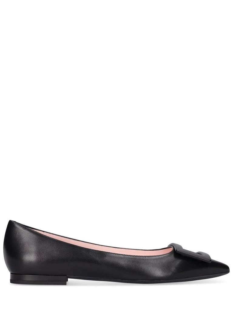 商品Roger Vivier|10mm Gommettine Leather Ballerinas,价格¥5621,第1张图片