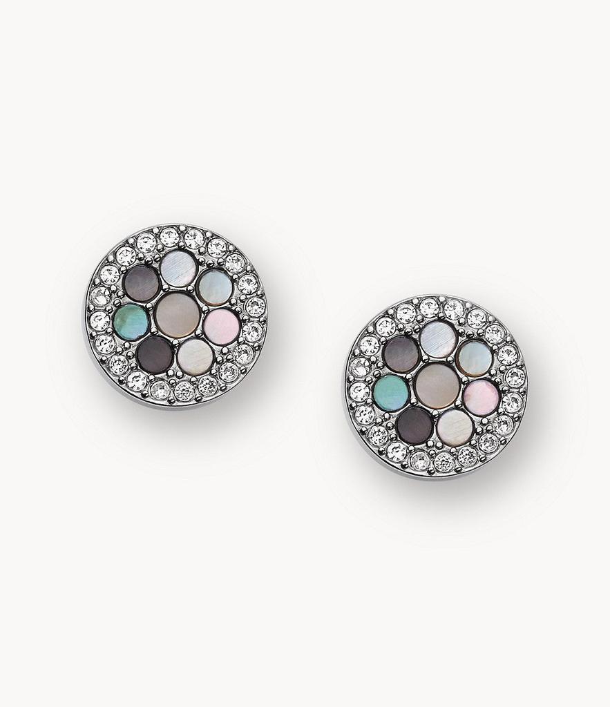 Fossil Women's Val Mosaic Mother-of-Pearl Stud Earring商品第1张图片规格展示