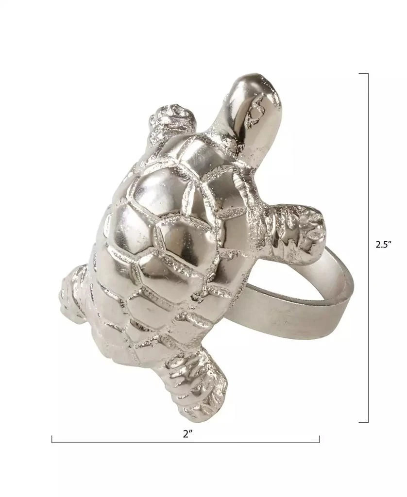 商品Saro Lifestyle|Turtle Dinner Napkin Ring, Set of 4,价格¥162,第4张图片详细描述