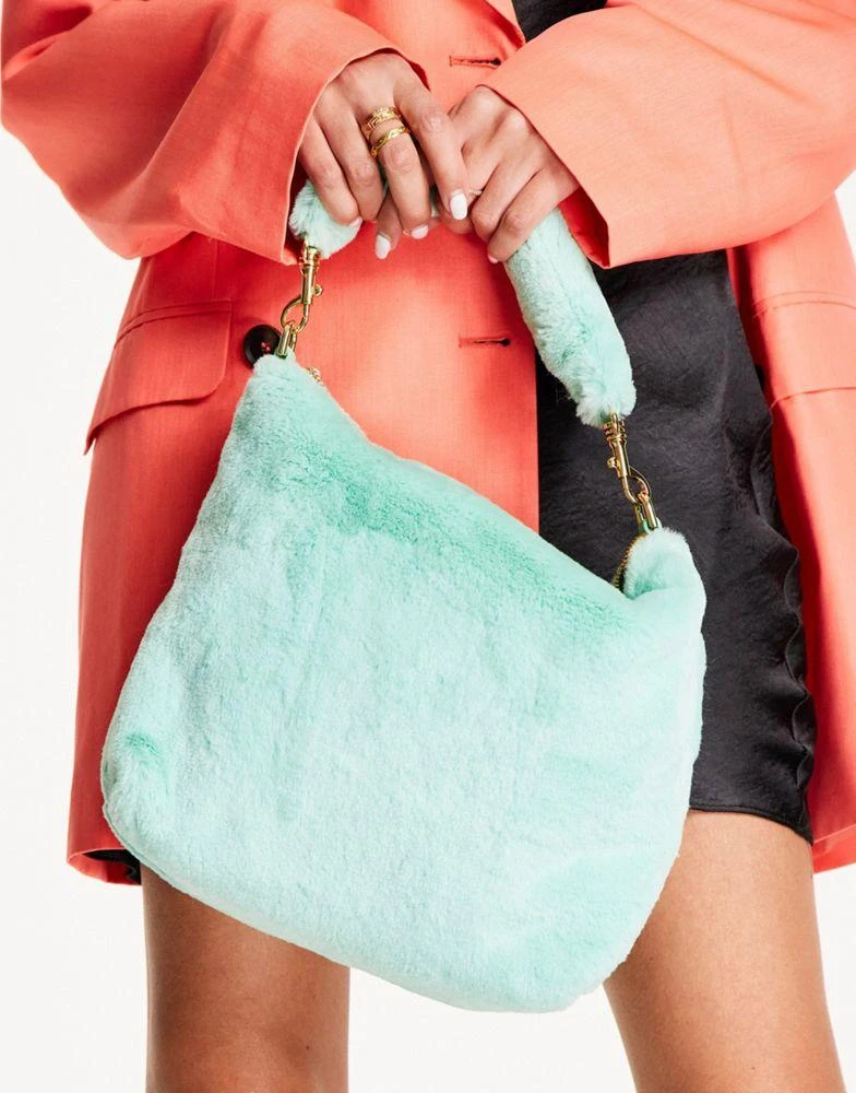 商品UGG|UGG Duffy faux fur tote bag in tide pool,价格¥463,第4张图片详细描述