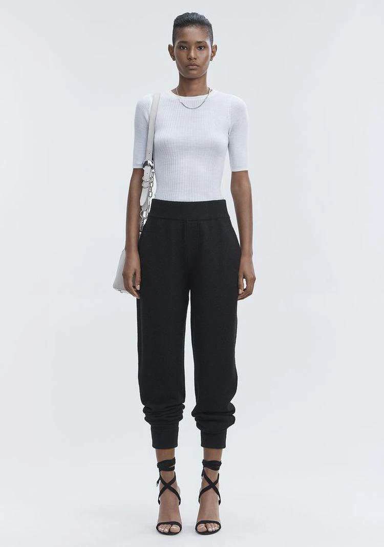 商品Alexander Wang|RIB SHORT SLEEVE TEE,价格¥829,第1张图片