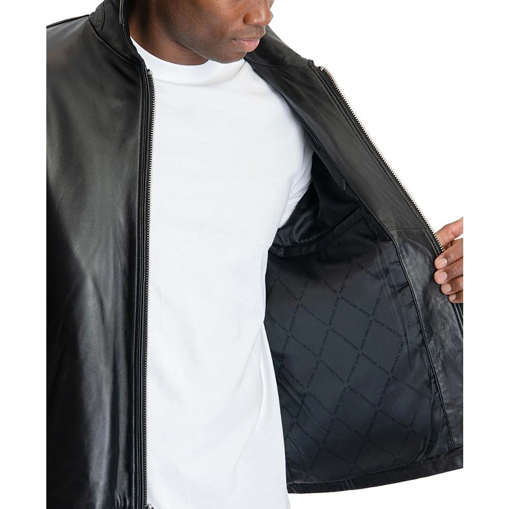 商品Michael Kors|Men's James Dean Leather Jacket, Created for Macy's,价格¥2685,第3张图片详细描述