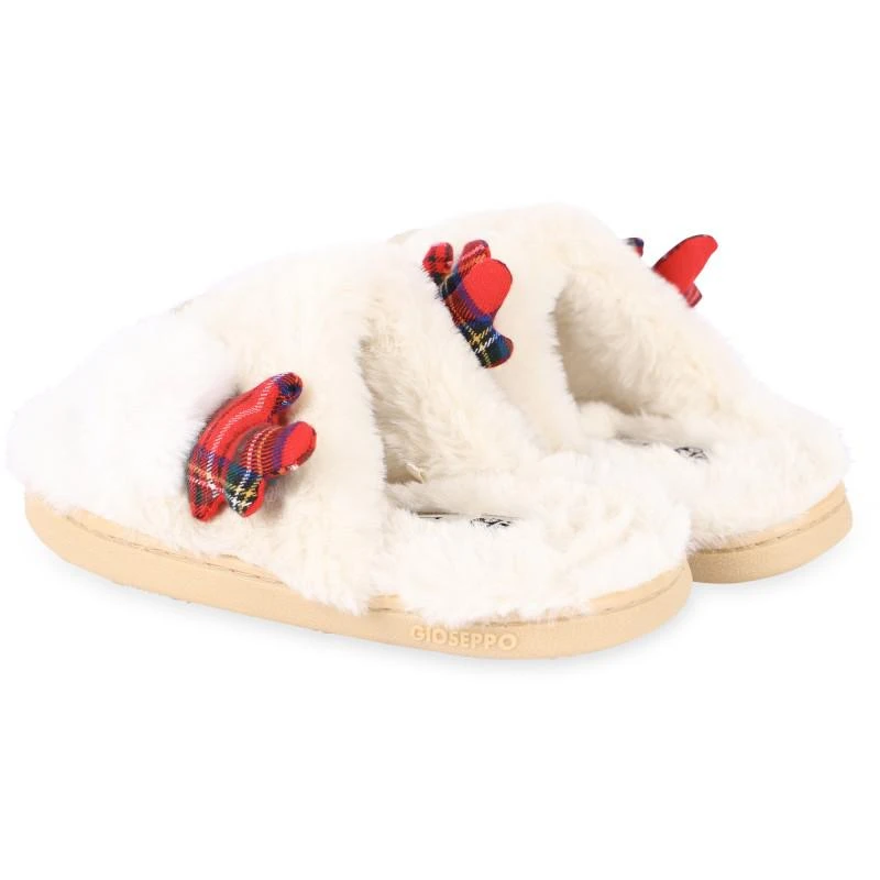 商品GIOSEPPO|Deer faux fur sleepers in white,价格¥381,第2张图片详细描述