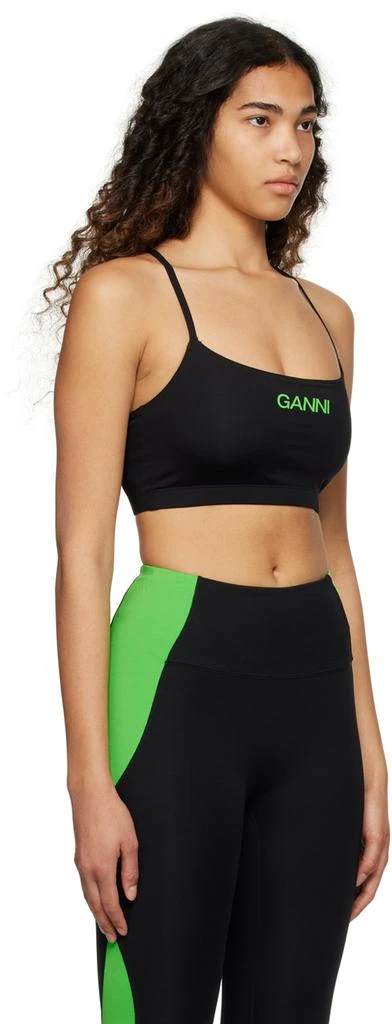 商品Ganni|Black Active Strap Top,价格¥285,第2张图片详细描述