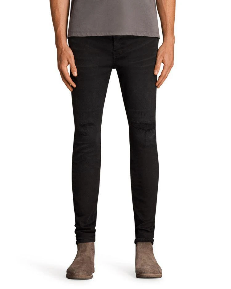 商品ALL SAINTS|Bixby Cigarette Slim Fit Jeans in Black,价格¥1127,第1张图片