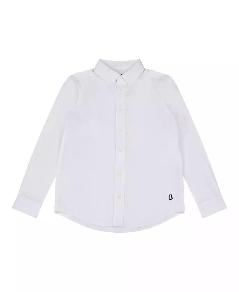 商品Brooks Brothers|B by Big Boys Woven Long Sleeve Oxford Shirt,价格¥306,第1张图片