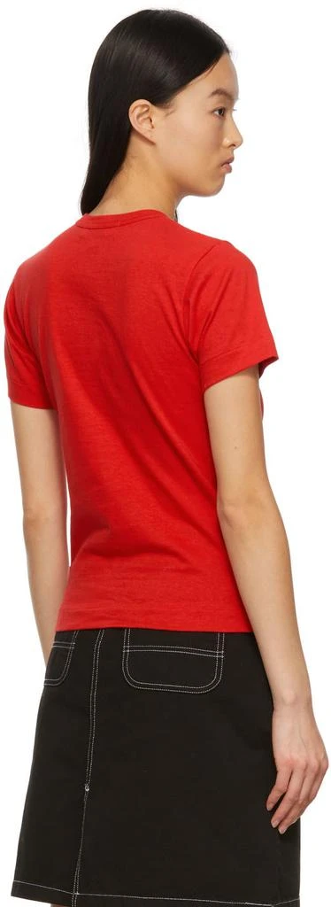 商品Comme des Garcons|Red Double Heart T-Shirt,价格¥698,第3张图片详细描述