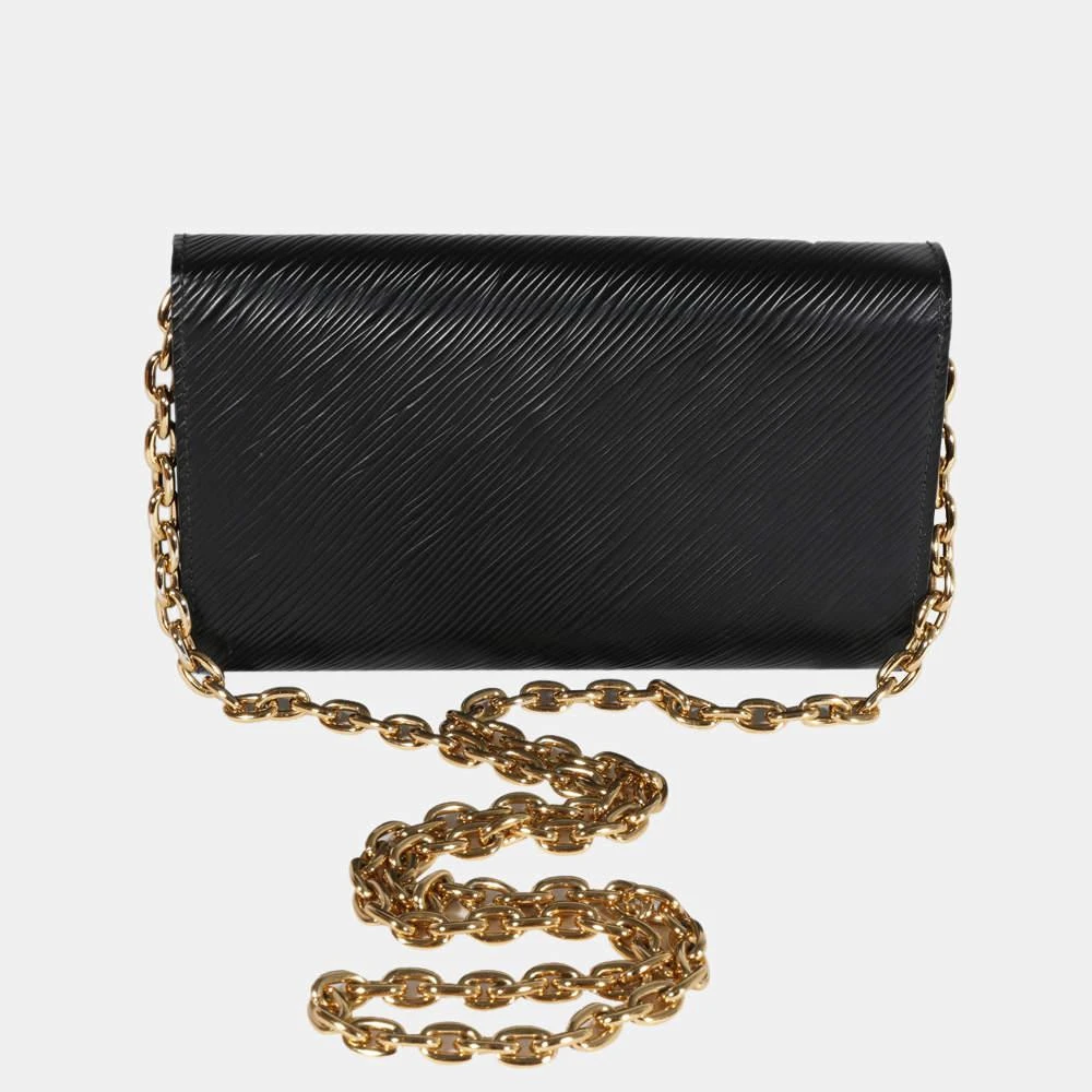 商品[二手商品] Louis Vuitton|Louis Vuitton Black Epi Leather Blooming Flowers Twist Wallet on Chain,价格¥16425,第4张图片详细描述