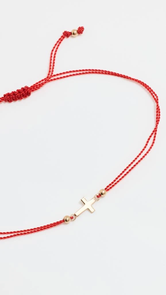 商品Zoe Chicco|14k Midi Bitty Cross Cord Bracelet,价格¥1320,第3张图片详细描述