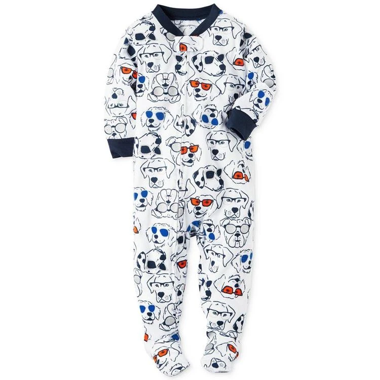 商品Carter's|男婴1-Pc. Dog-Print Footed Pajamas, Baby Boys (0-24 months),价格¥58,第1张图片