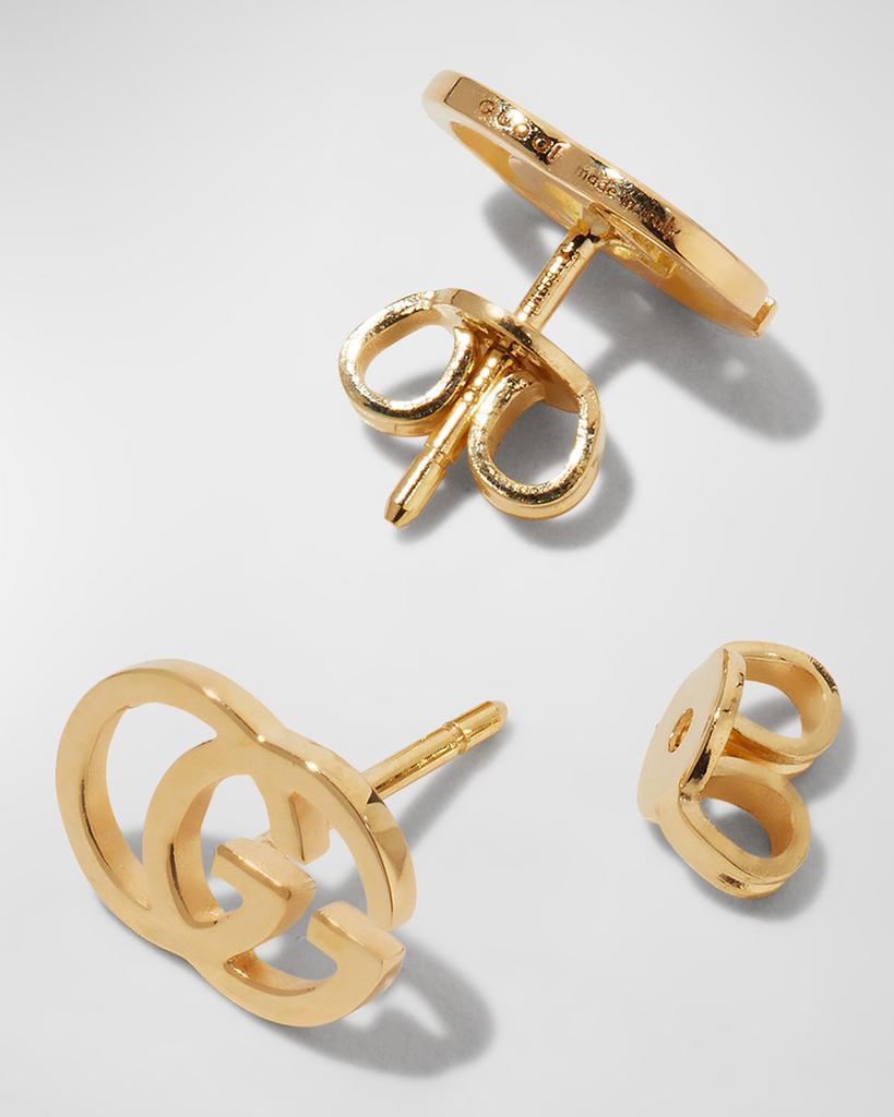 18K Gold Running G Stud Earrings商品第4张图片规格展示