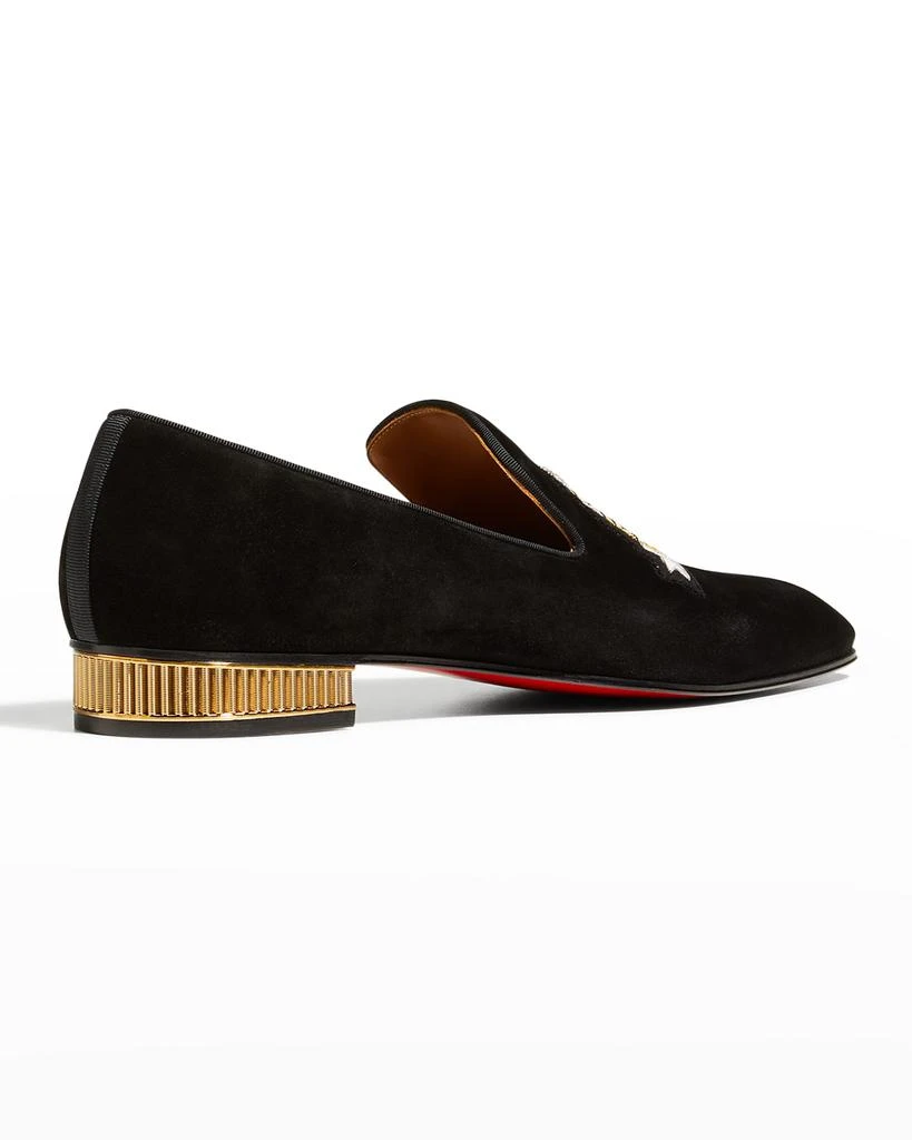 商品Christian Louboutin|Men's Colonnaki Cruise Flat Logo Crest Loafers,价格¥8439,第3张图片详细描述