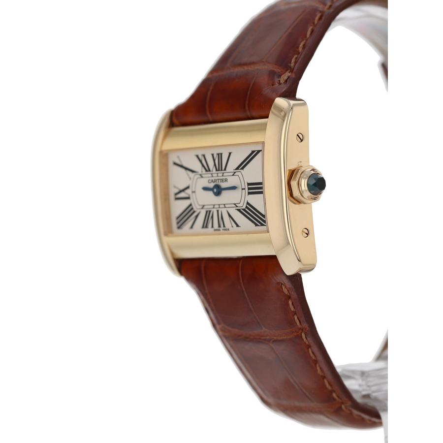 Pre-owned Cartier Mini Tank Divan Quartz White Dial Ladies Watch 2601商品第3张图片规格展示