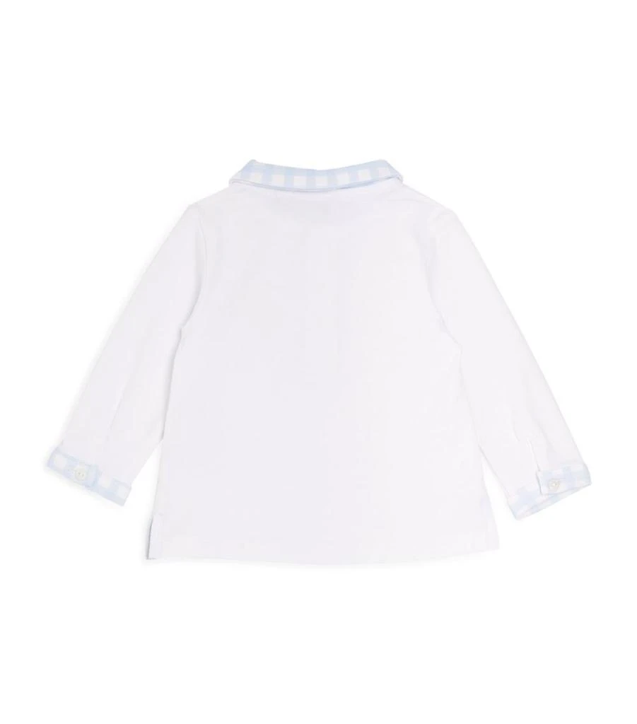 商品Patachou|Check-Detail Polo Shirt (3-24 Months),价格¥287,第2张图片详细描述