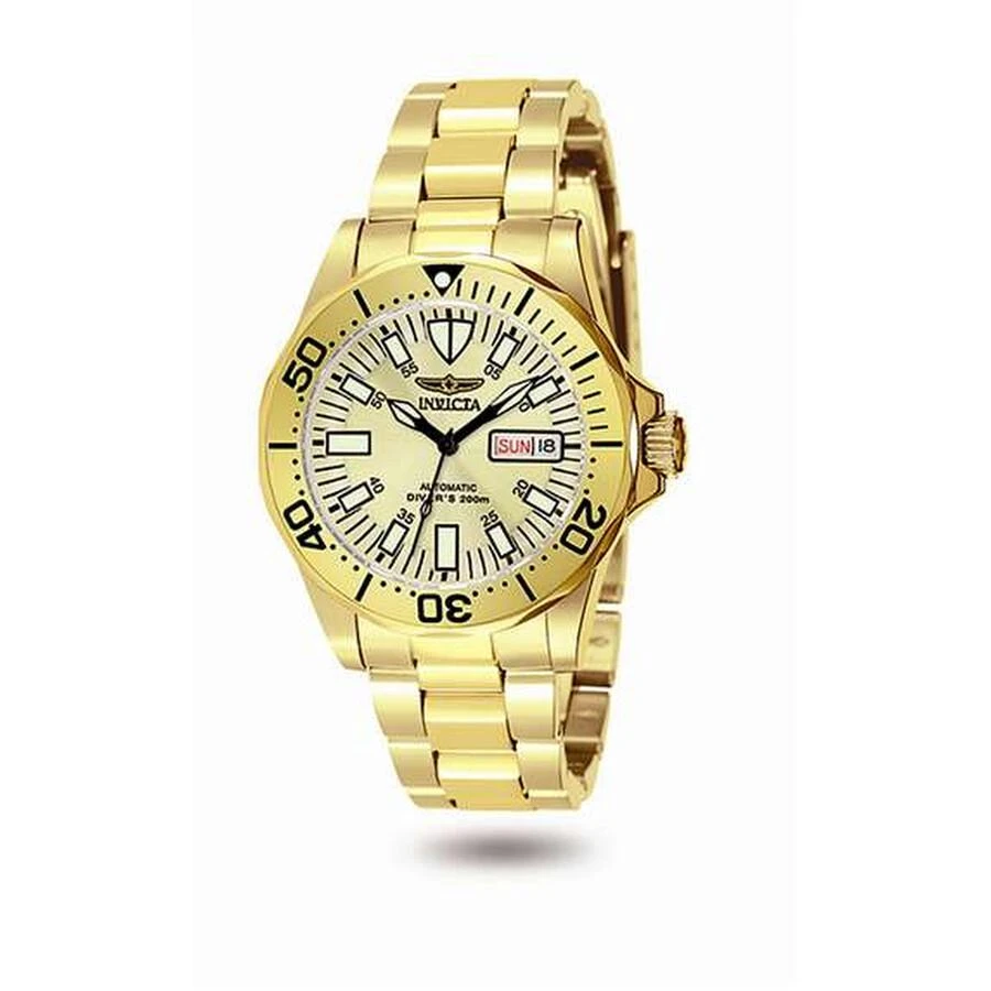 商品Invicta|Sapphire Diver Champagne Dial Yellow Gold-plated Men's Watch 7047,价格¥737,第1张图片