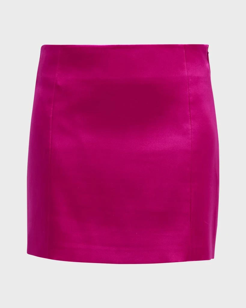 商品FRAME|Satin Seamed Mini Skirt,价格¥902,第2张图片详细描述