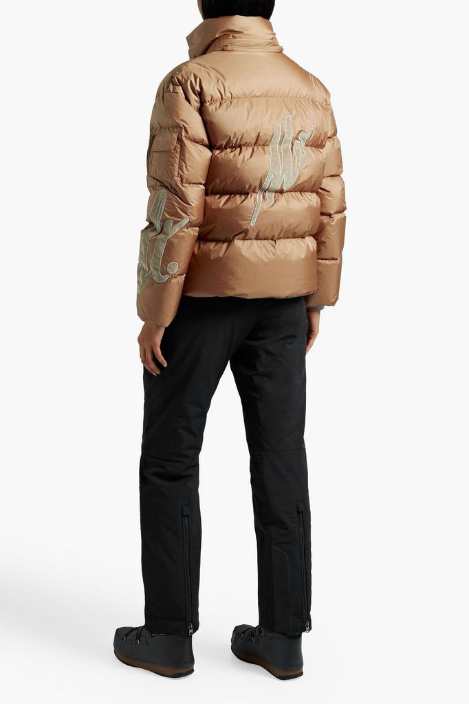 + St Moritz Lora appliquéd quilted hooded down ski jacket商品第2张图片规格展示