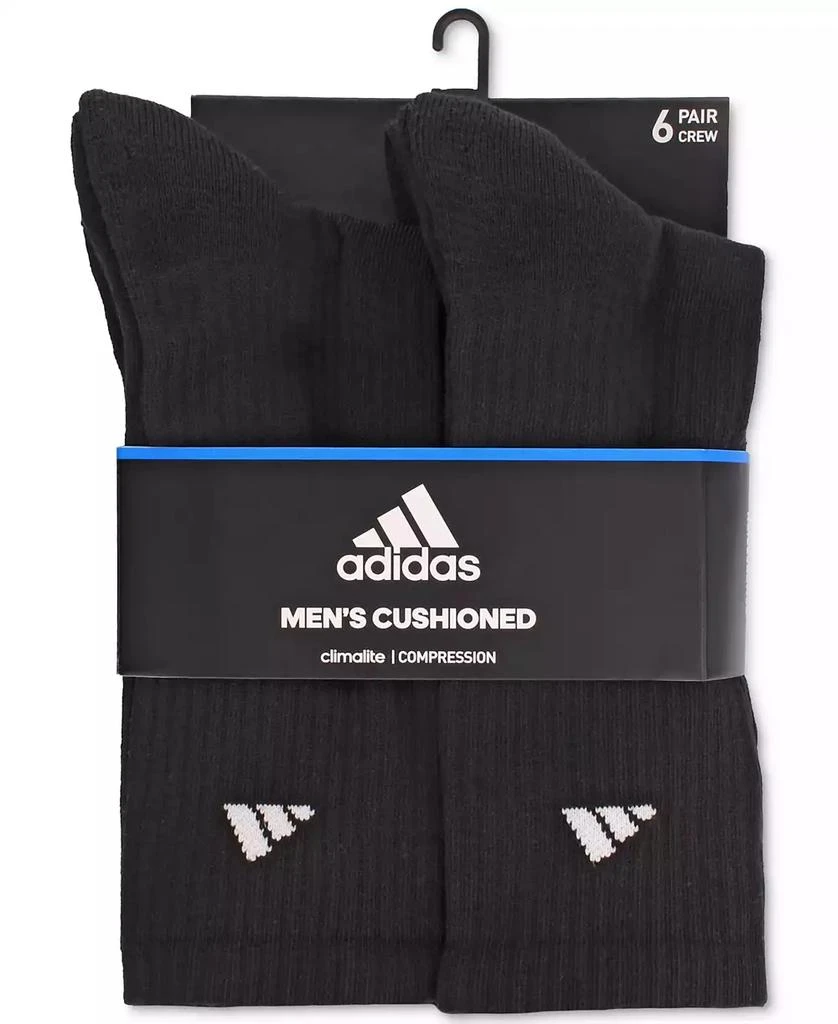 商品Adidas|Men's Cushioned Athletic 6-Pack Crew Socks,价格¥114,第2张图片详细描述