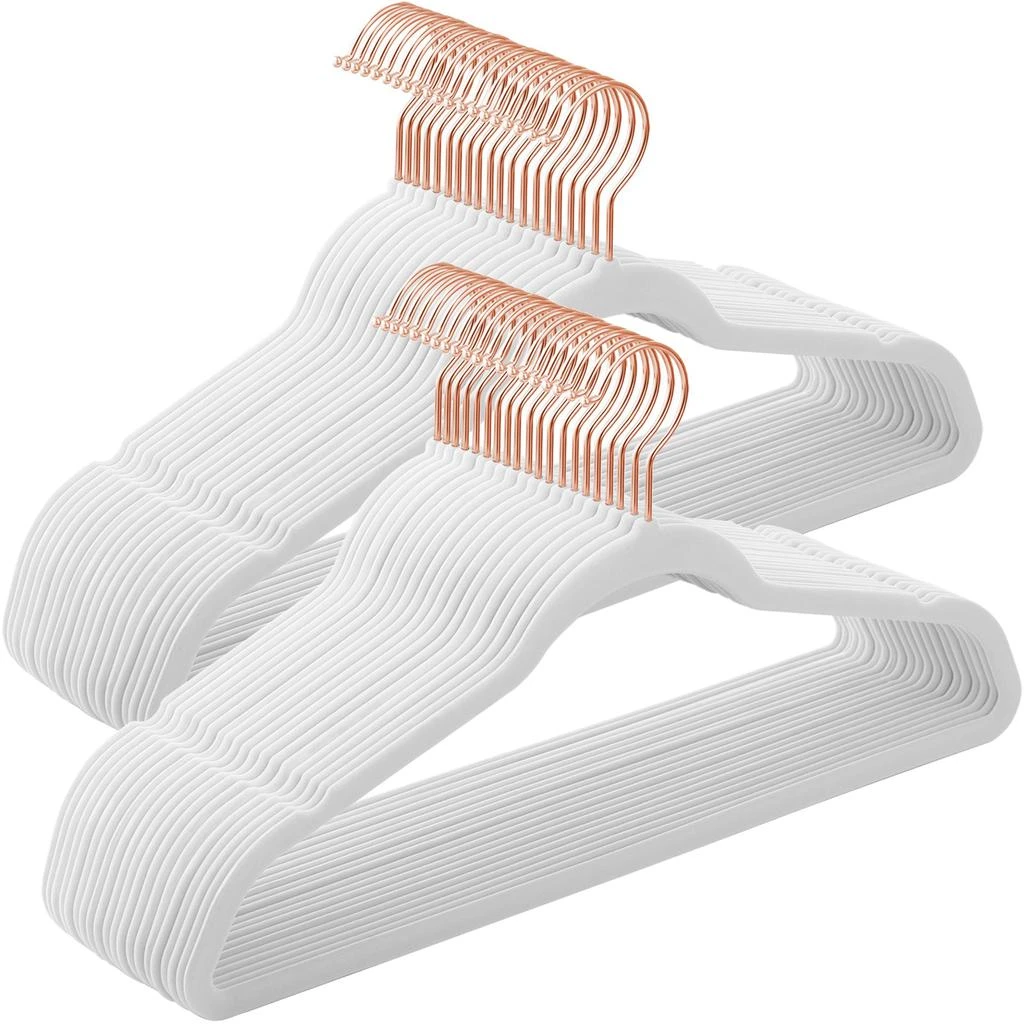 商品BreeBe|Pack of 50 White Non Slip Coat Hangers,价格¥564,第1张图片