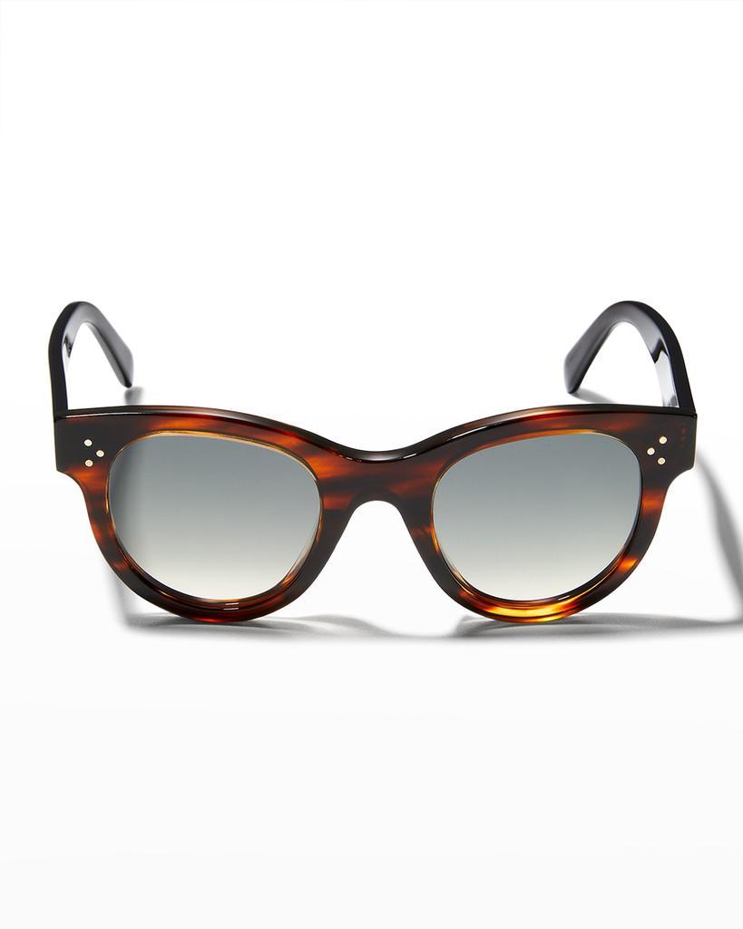 商品Celine|Round Acetate Sunglasses,价格¥3303,第5张图片详细描述