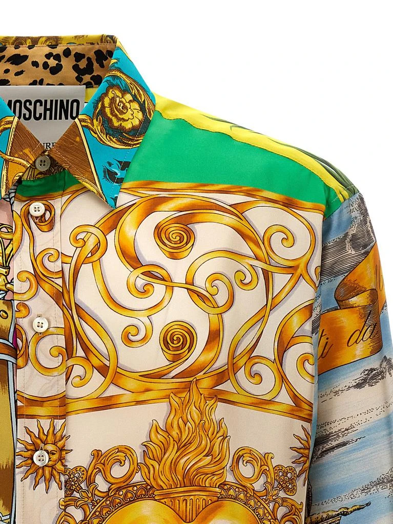 商品Moschino|Archive Scarves Print Shirt, Blouse Multicolor,价格¥6090,第4张图片详细描述