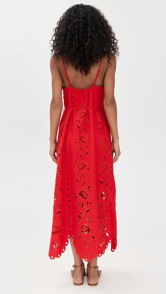 商品Farm Rio|Red Flowers Richelieu Sleeveless Maxi Dress,价格¥2488,第2张图片详细描述