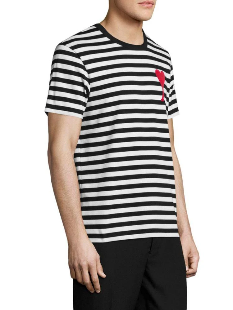 商品AMI|Ami Cotton Striped Tee,价格¥501,第3张图片详细描述