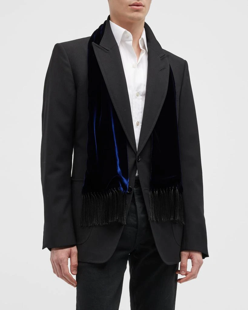 商品Tom Ford|Men's Solid Velvet Scarf,价格¥3038,第1张图片