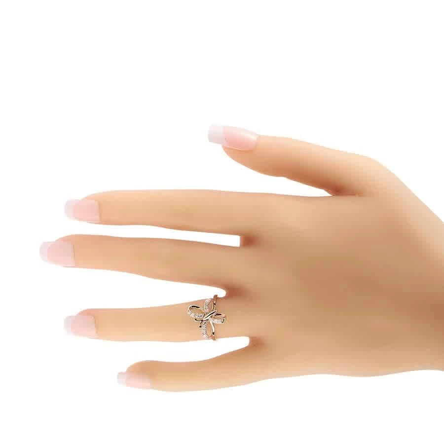 商品LB Exclusive|14K Rose Gold 0.30 ct Diamond Butterfly Ring,价格¥3459,第3张图片详细描述