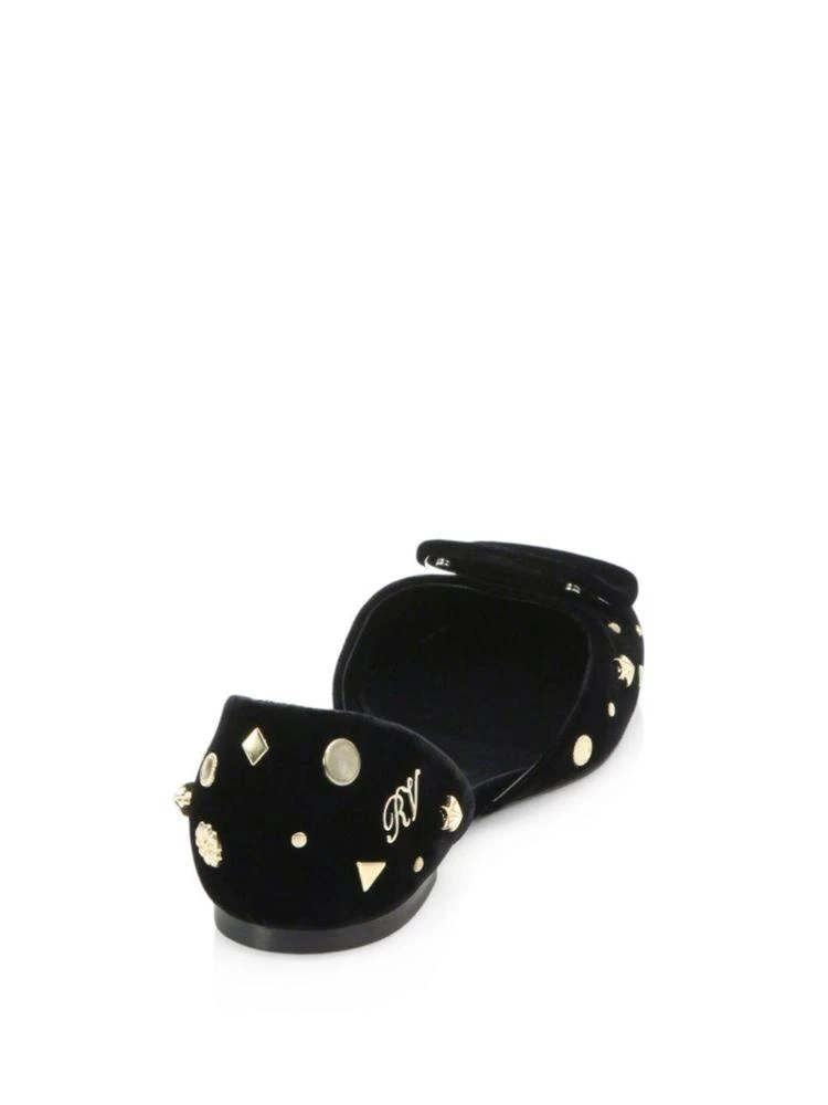 商品Roger Vivier|Astre Studded Velvet Flats,价格¥6720,第2张图片详细描述