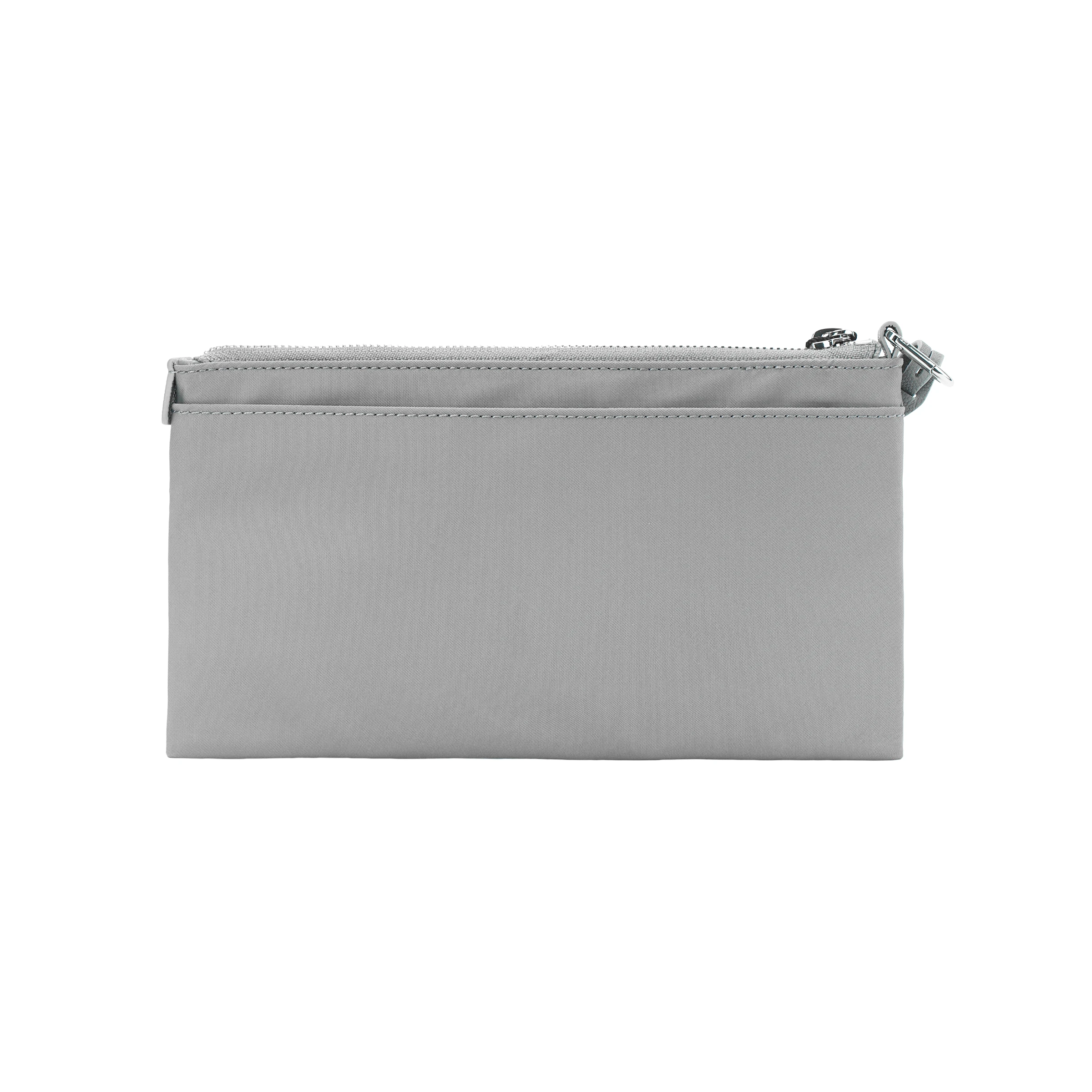 商品[国内直发] Tumi|途明 Voyageur 纯色字母标识Logo拉链开合 尼龙 手拿包手腕包 女款 灰色,价格¥1365,第6张图片详细描述