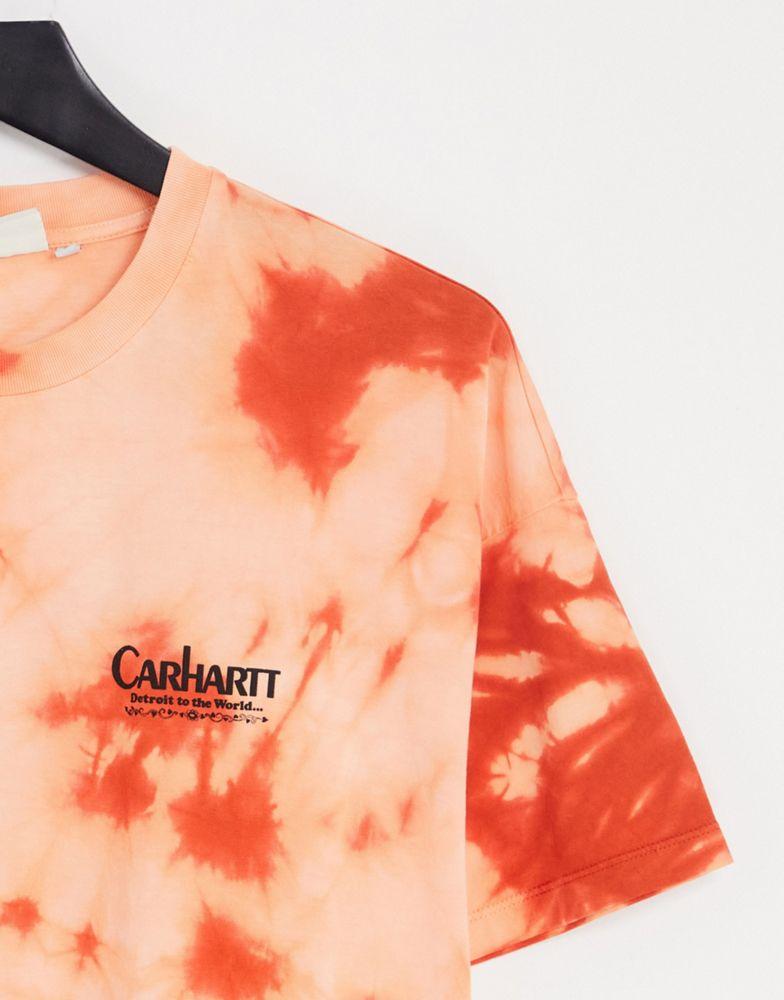 Carhartt WIP zonk tie-dye t-shirt in orange商品第4张图片规格展示