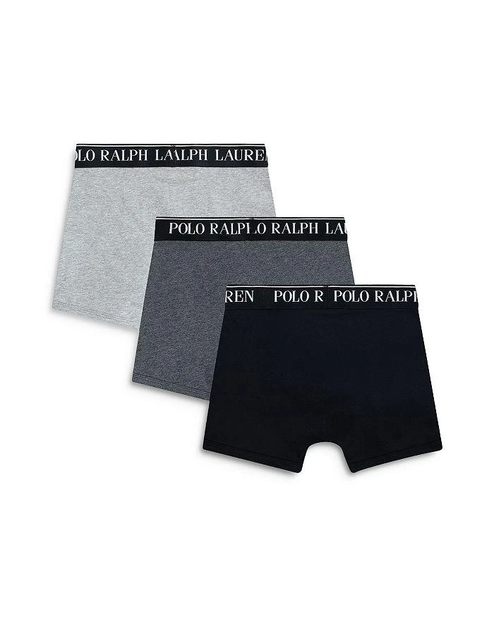 商品Ralph Lauren|Boys' Cotton Stretch Jersey Boxer Briefs, Pack of 3 - Big Kid,价格¥181,第2张图片详细描述