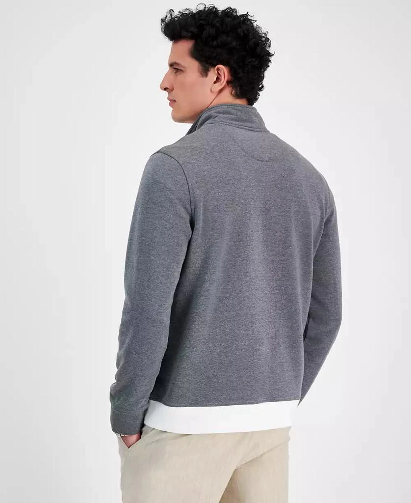 商品Club Room|Men's Colorblocked Quarter-Zip Fleece Sweater, Created for Macy's,价格¥168,第2张图片详细描述