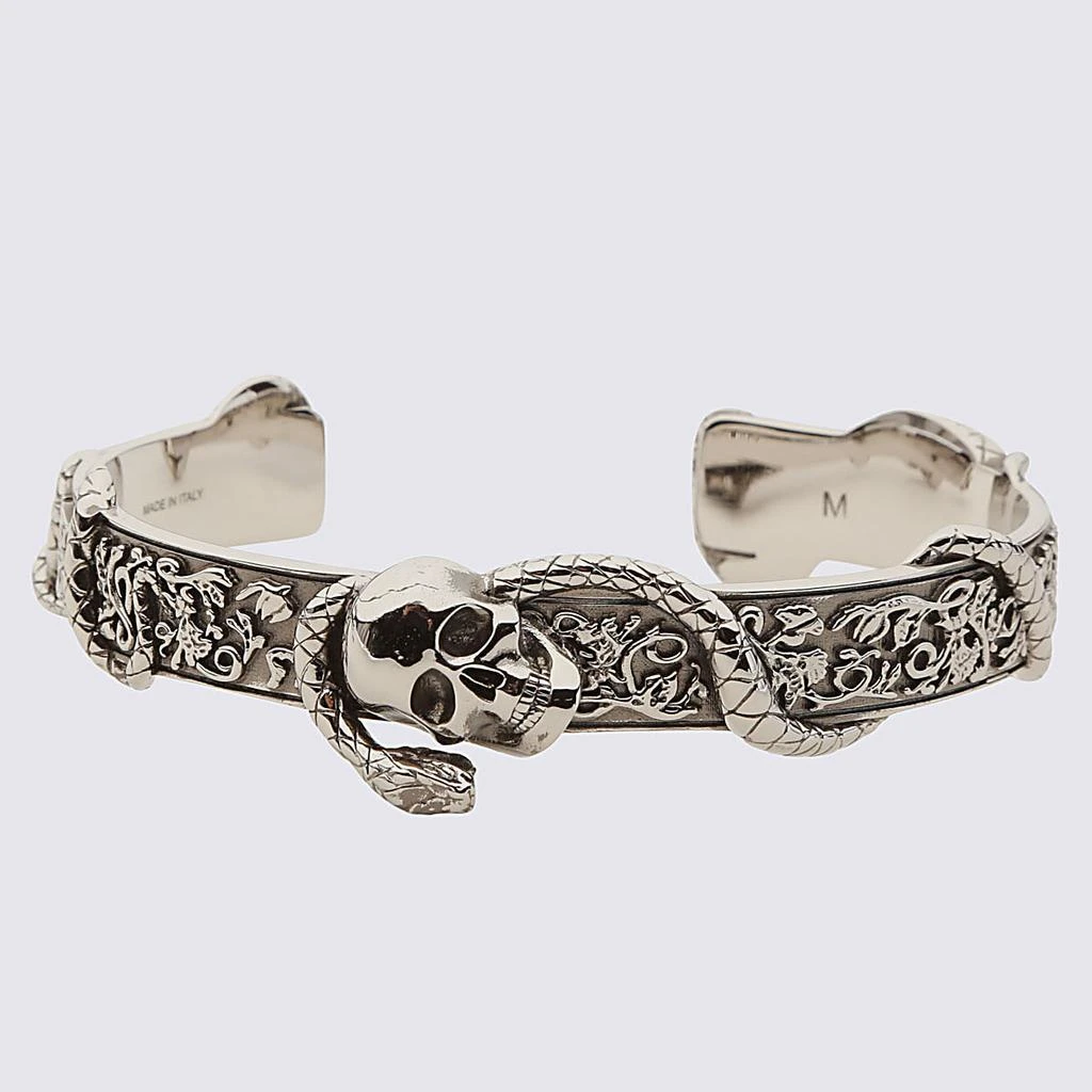 商品Alexander McQueen|ALEXANDER MCQUEEN SILVER METAL BRACELET,价格¥1756,第1张图片