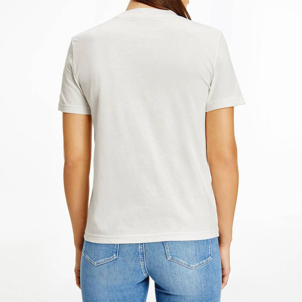 Calvin Klein Jeans Women's Two Tone Monogram Regular T-Shirt - Tofu商品第2张图片规格展示