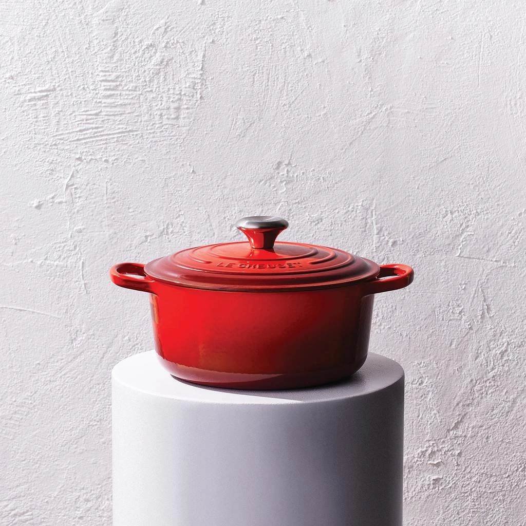 商品Le Creuset|Signature Cast Iron Round Casserole - 24cm - Bamboo Green,价格¥2339,第4张图片详细描述