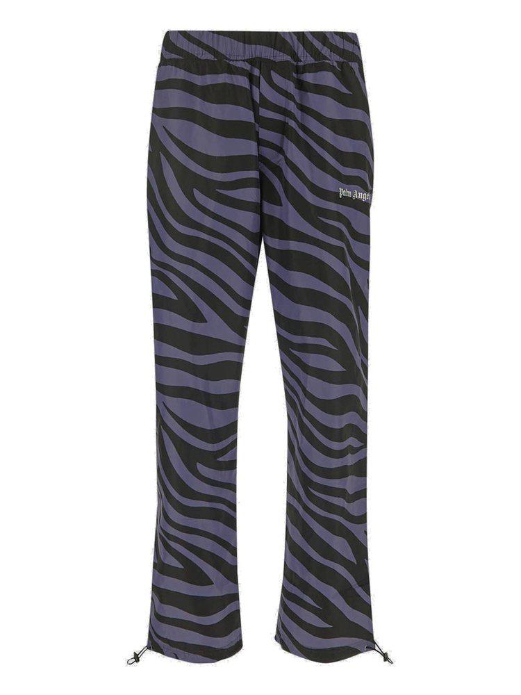 Palm Angels Zebra-Printed Elasticated Waist Track Pants商品第1张图片规格展示